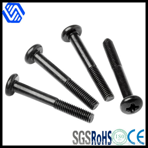 Black Pan Head Half Threaded Screw
